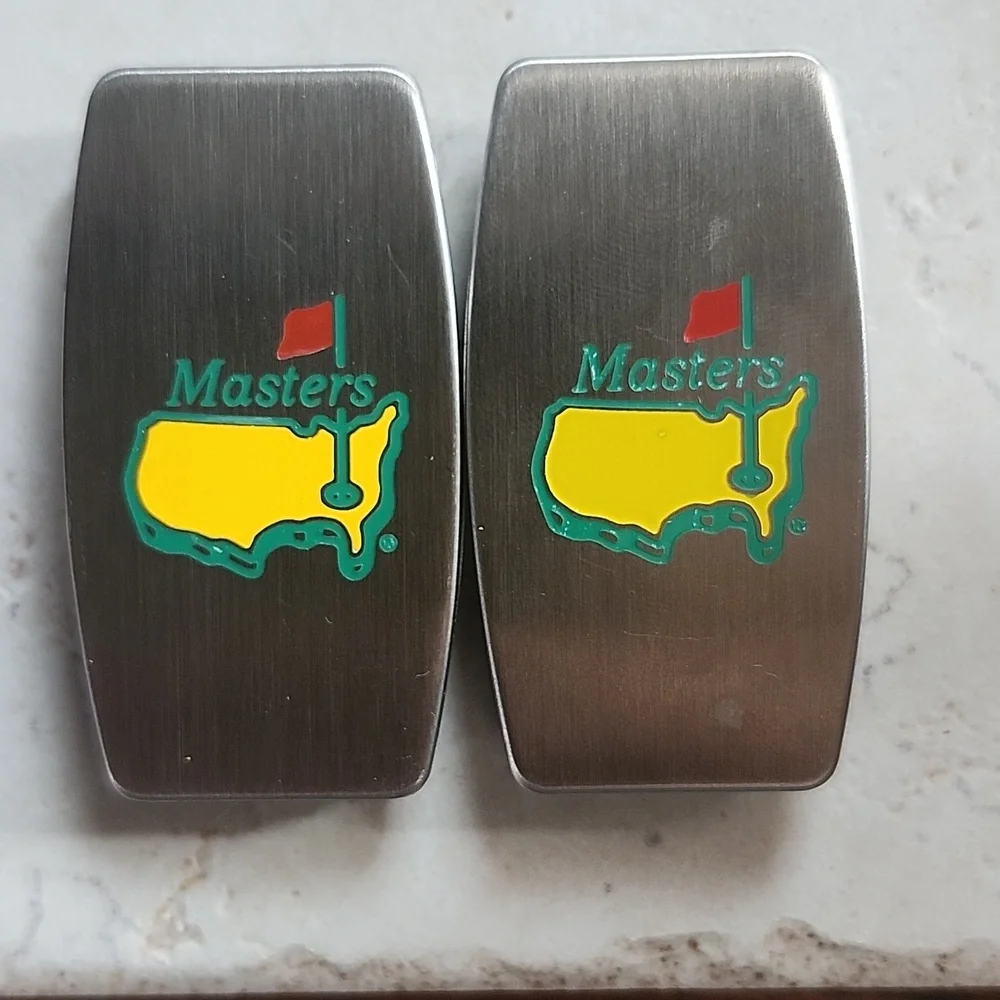 Masters Zippo Silver Money Clip with Yellow and Green Logo Rare!!!!